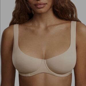 Shecurve Seamless Unlined Underwire Bra • 38E Nude • Full Coverage